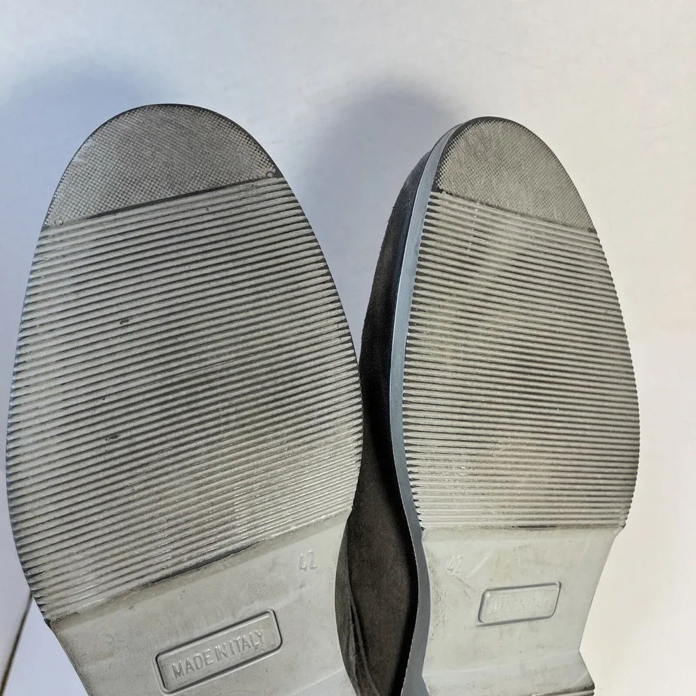 Nordstrom Mens Size 8.5 M Ombre Gray Suede Classic Oxford Shoes Lace Up